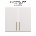 Standard Box 36"W x 30"H - doors closed