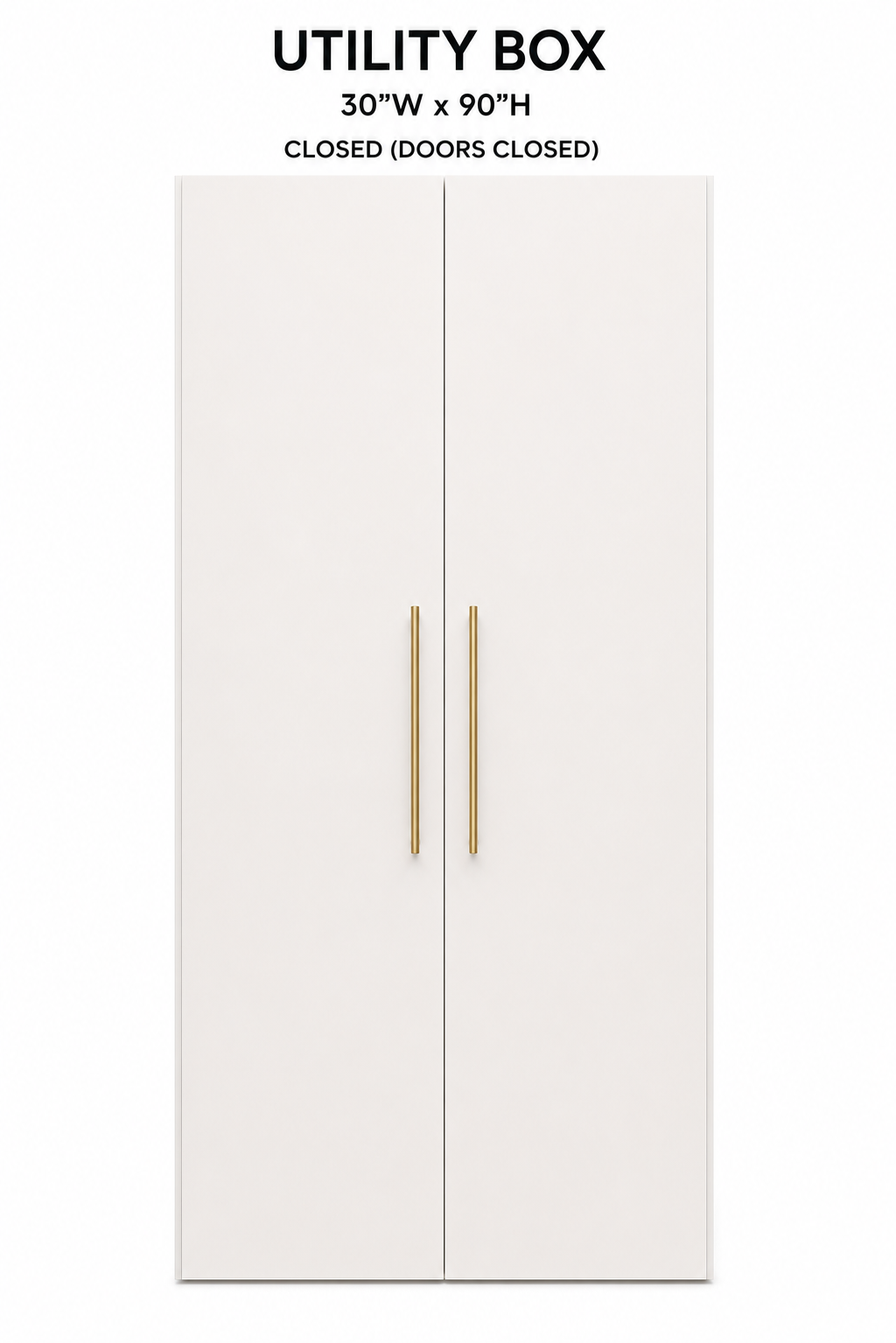 Utility Box 30"W x 90"H - doors closed