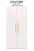 Utility Box 30"W x 90"H - doors closed